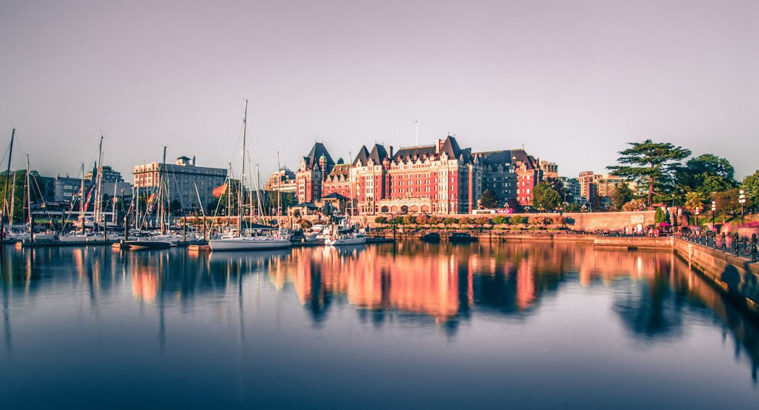 Port intérieur de Victoria avec ses bâtiments historiques