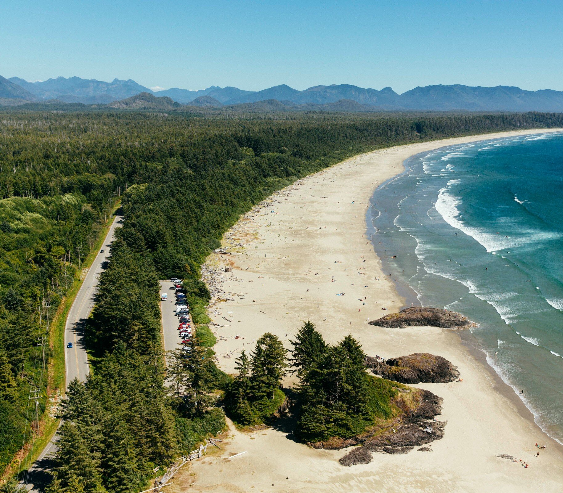 Long Beach et la côte sauvage près de Tofino