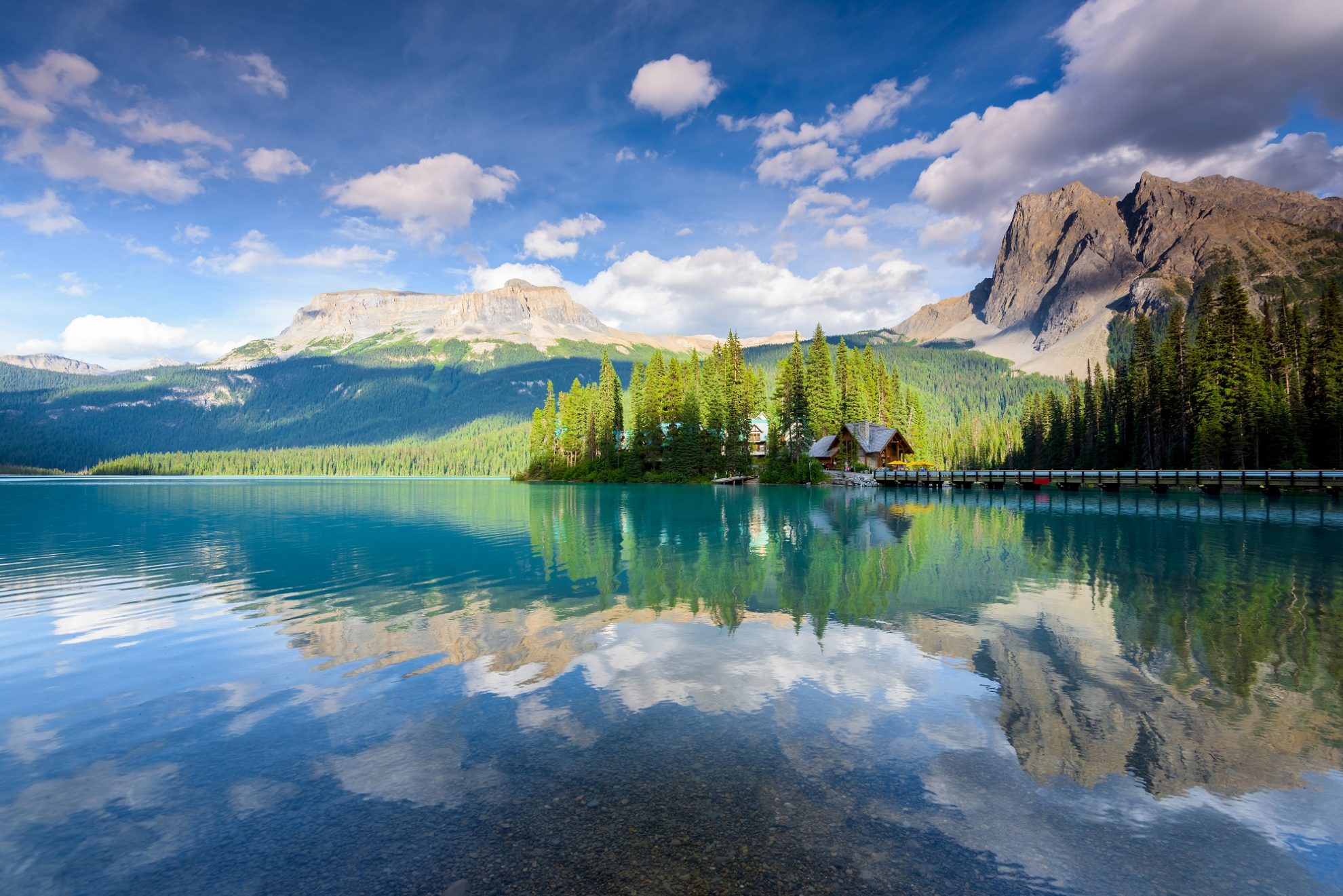 Emerald Lake dans le parc national Yoho